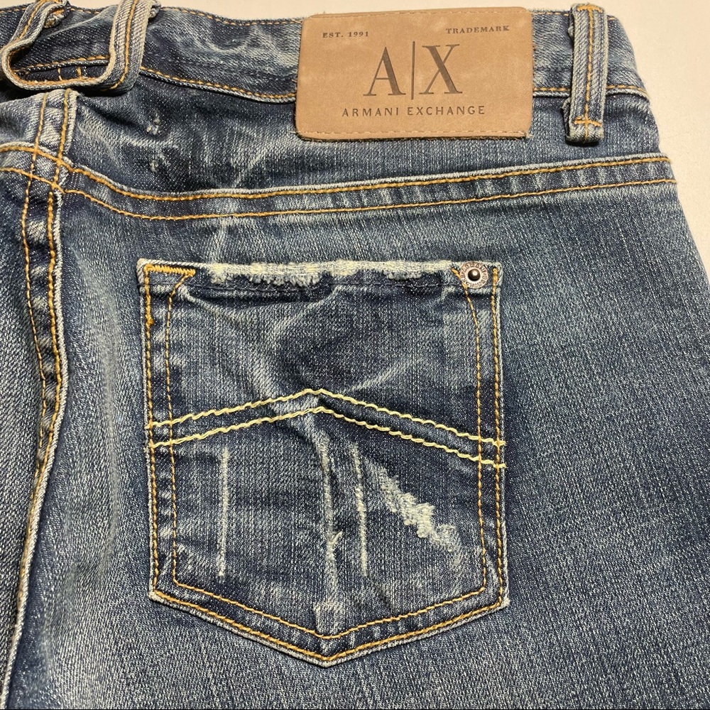 Armani Exchange distressed 5pocket jeans Size 4